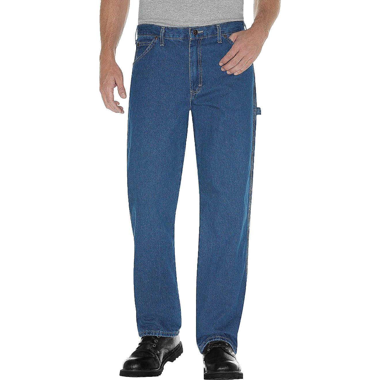 Dickies Men's Relaxed Fit Stonewashed Carpenter Denim Jean                                                                       - view number 1