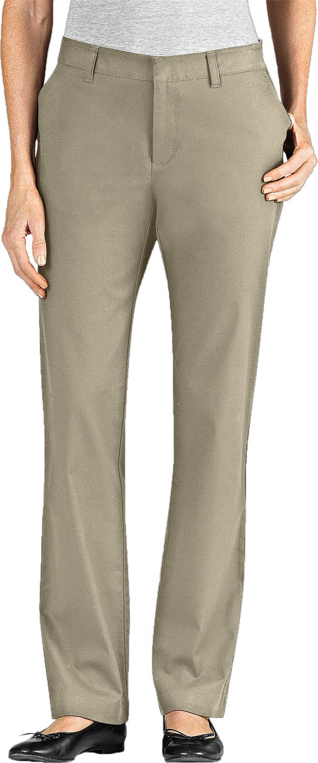 Dickies Women's Slim Fit Straight Leg Stretch Twill Pant | Academy