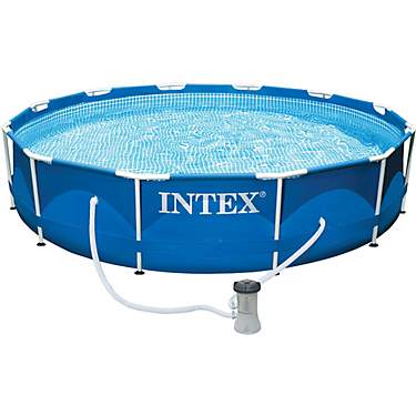 INTEX 12ft x 30in Round Metal Frame Pool Set                                                                                    