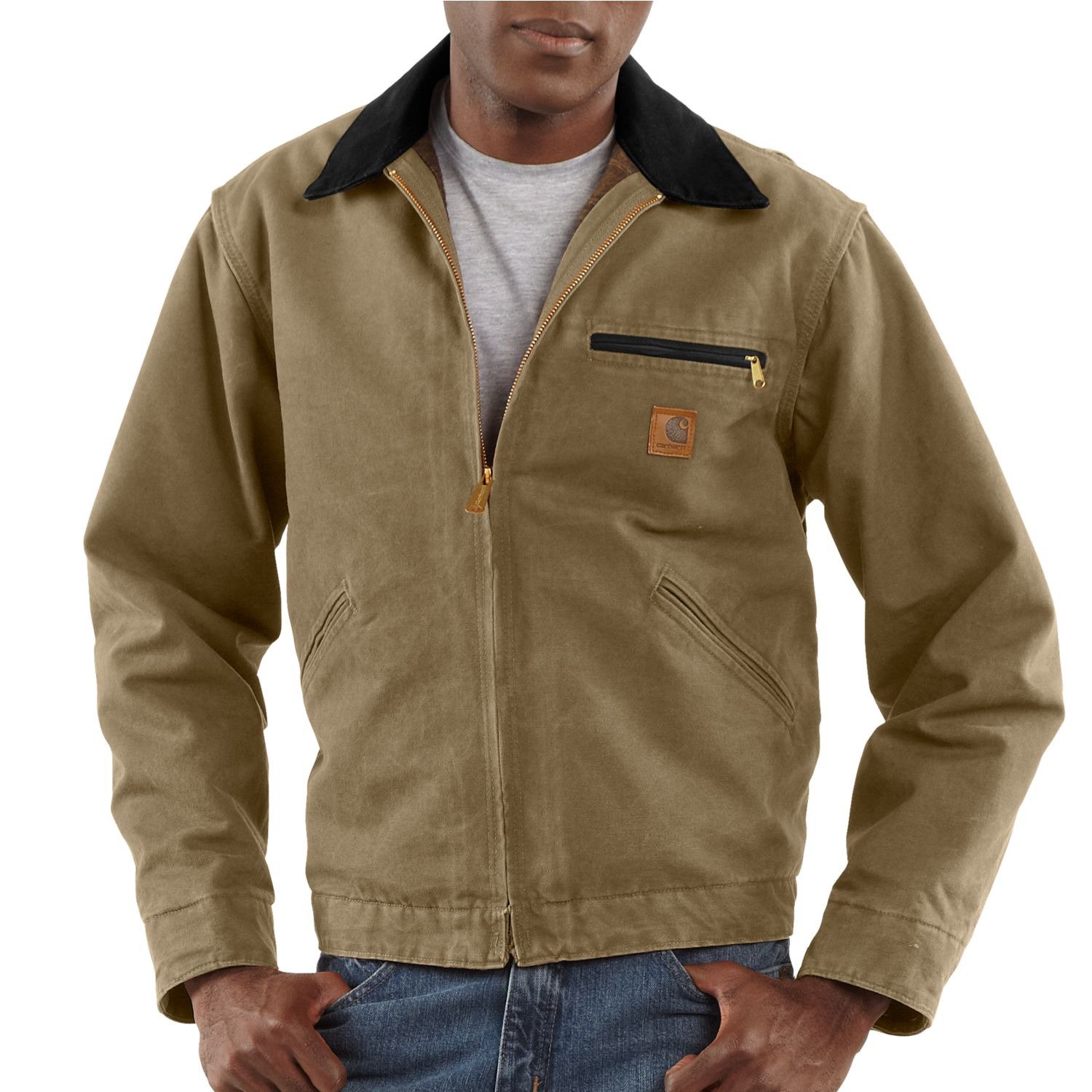 Carhartt Men S Sandstone Detroit Jacket Academy   10407752