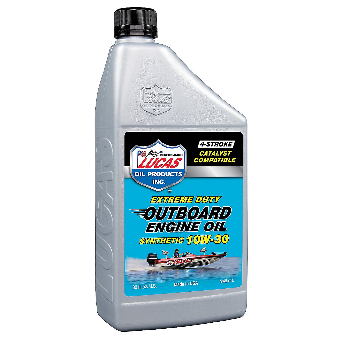 Lucas Oil Synthetic SAE 10W-30 Outboard Engine Oil                                                                               - view number 1