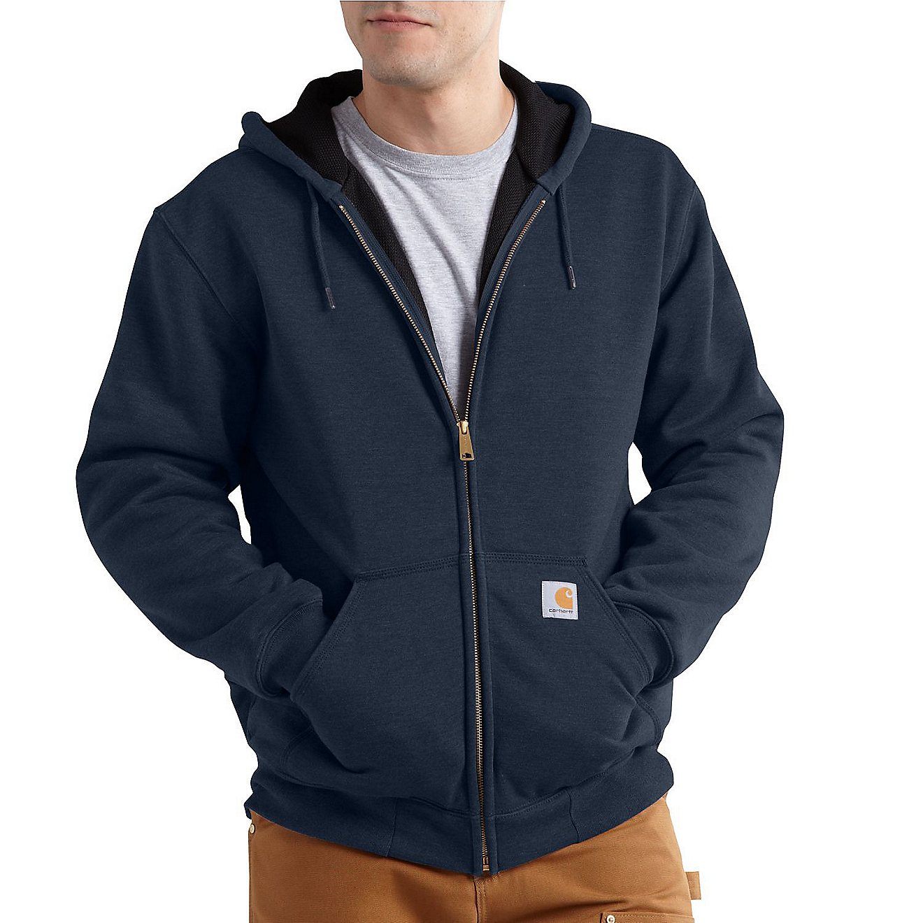Carhartt Men's Rutland Thermal-Lined Zip-Front Hooded Sweatshirt                                                                 - view number 1