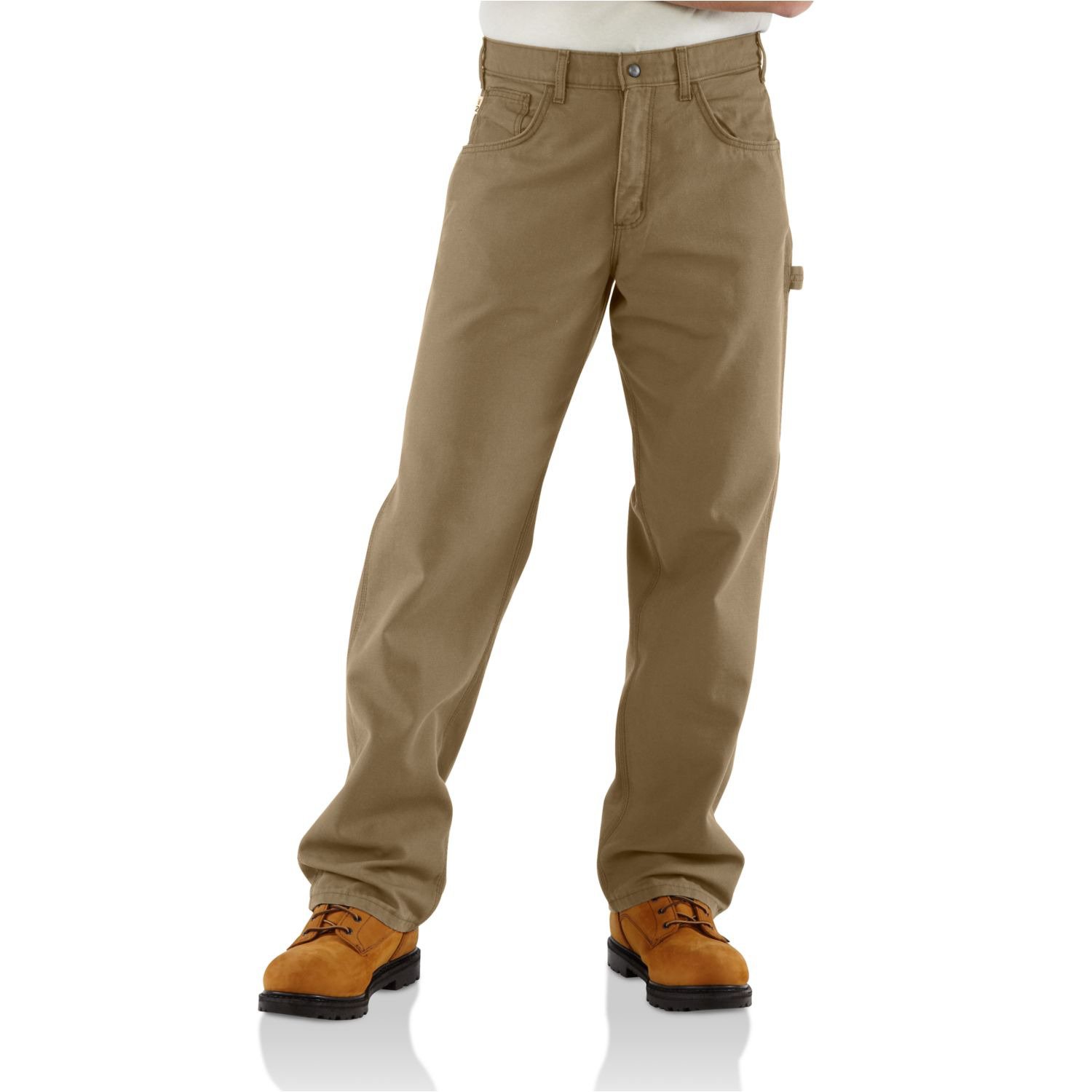 carhartt men's loose fit five pocket canvas carpenter pant b159