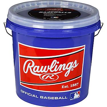 Official League Baseballs Rawlings Bucket of 8U 24 Pack Sports Games Equipment 