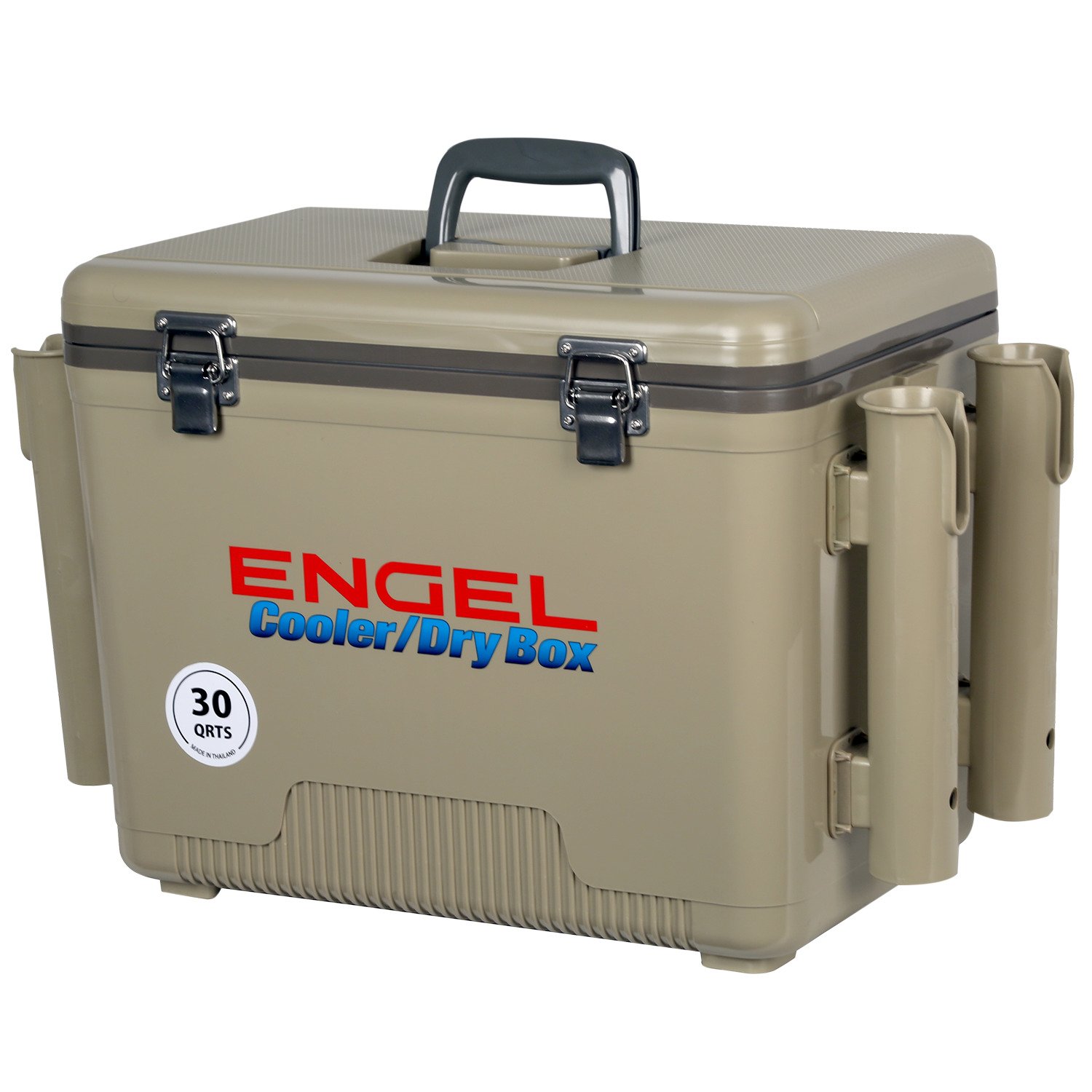Engel 30 qt. Cooler/Dry Box with Rod Holders | Academy