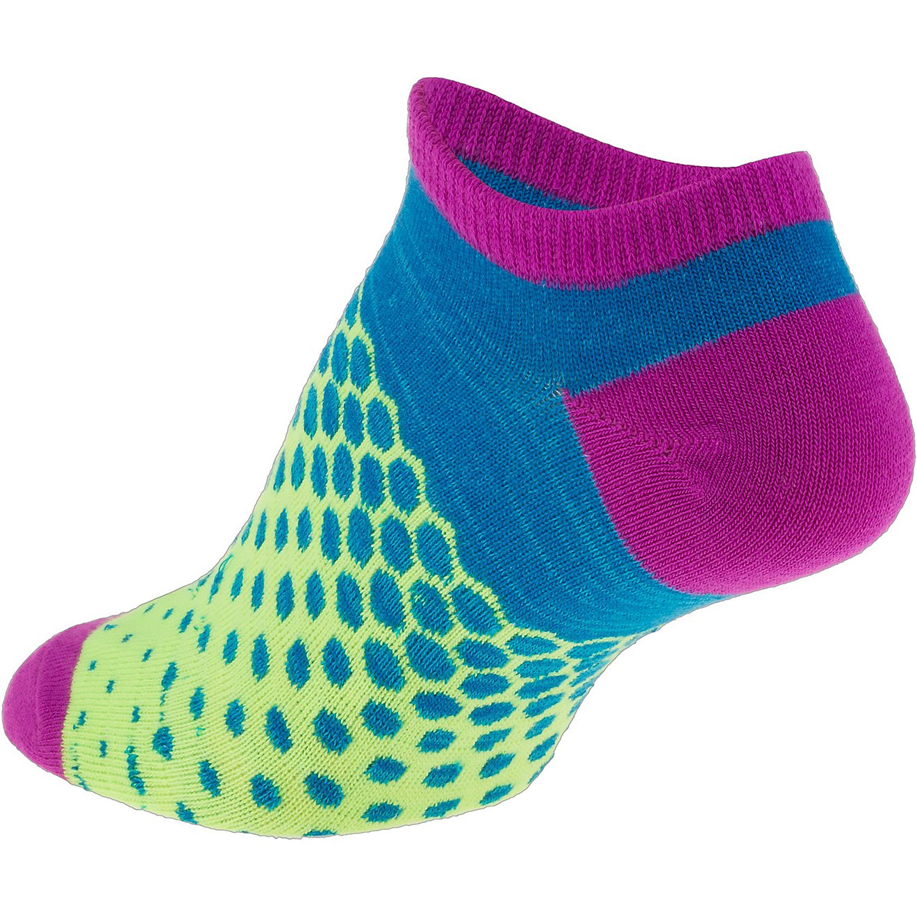 BCG Girls' Bright Multipattern No-Show Socks 10 Pack                                                                             - view number 3
