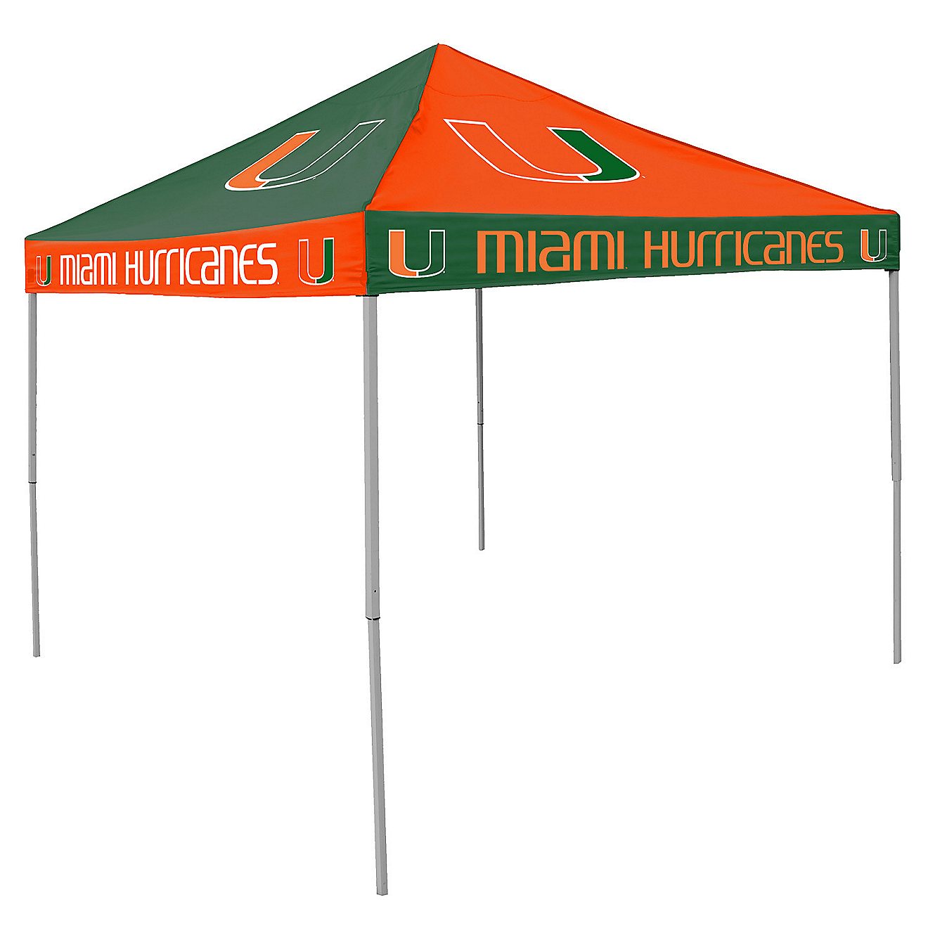 Logo University of Miami Straight-Leg 9 ft x 9 ft Checkerboard Tent                                                              - view number 1