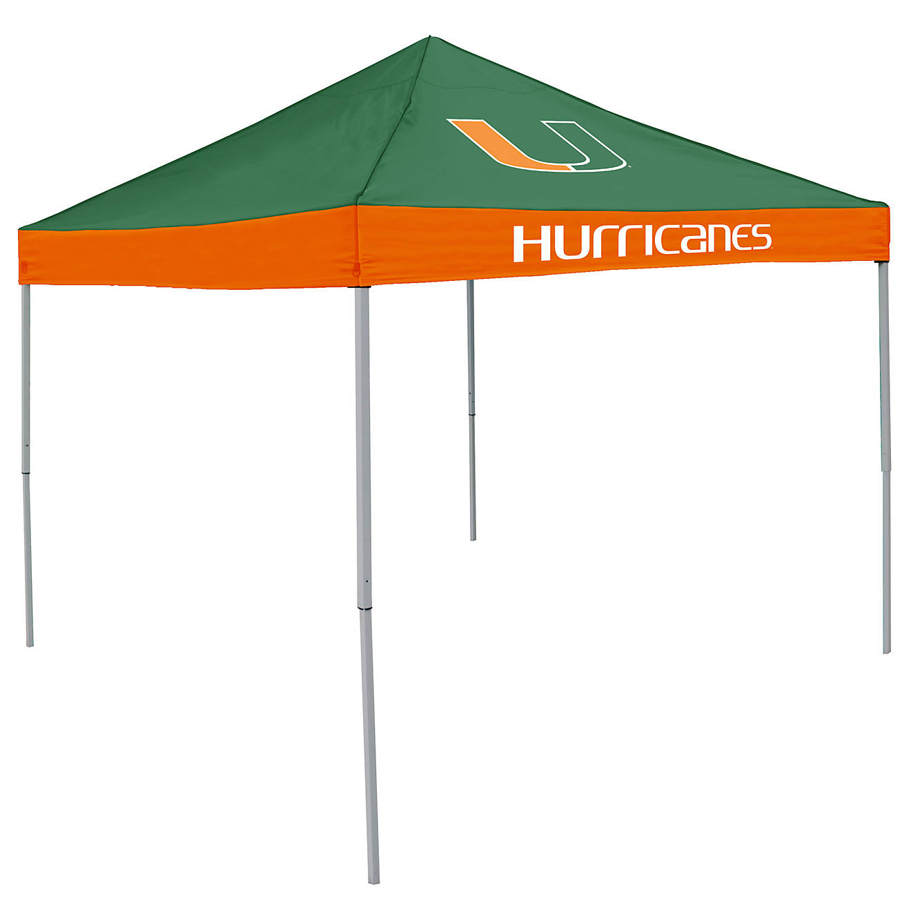 Logo University of Miami Straight-Leg 9 ft x 9 ft Economy Tent                                                                   - view number 1