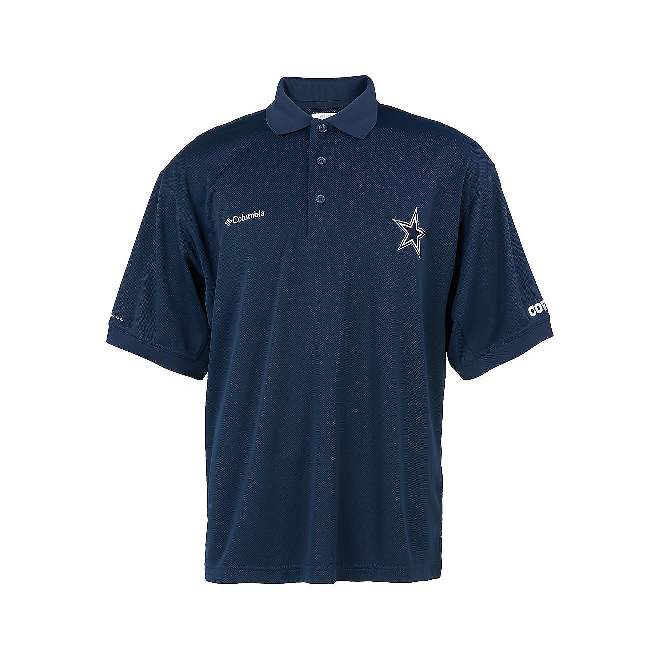 Columbia Sportswear™ Men's Dallas Cowboys PFG Performance Perfect Cast Polo Shirt                                              - view number 1