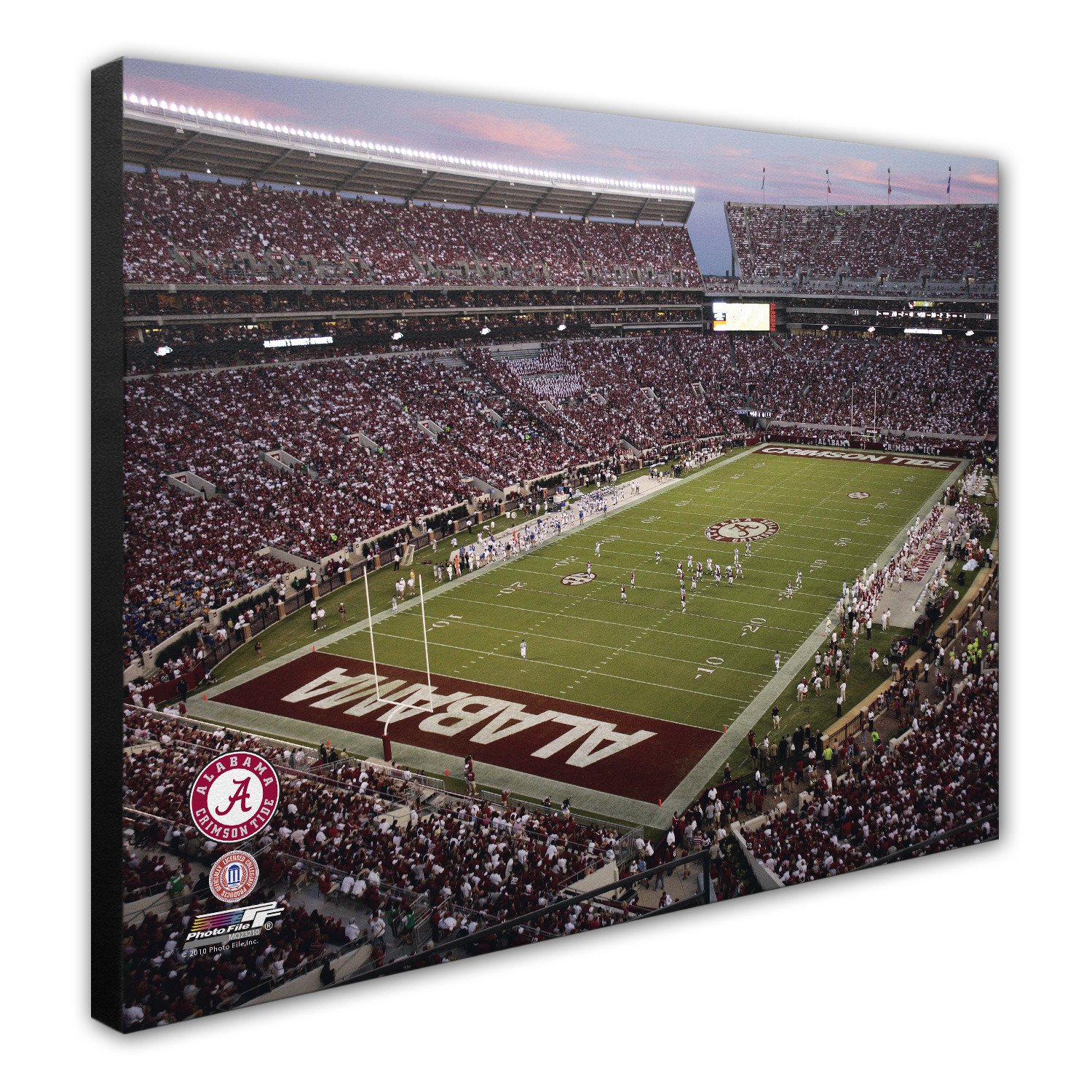 Photo File University Of Alabama Bryant Denny Stadium 20 X 24 Stretched Canvas Photo