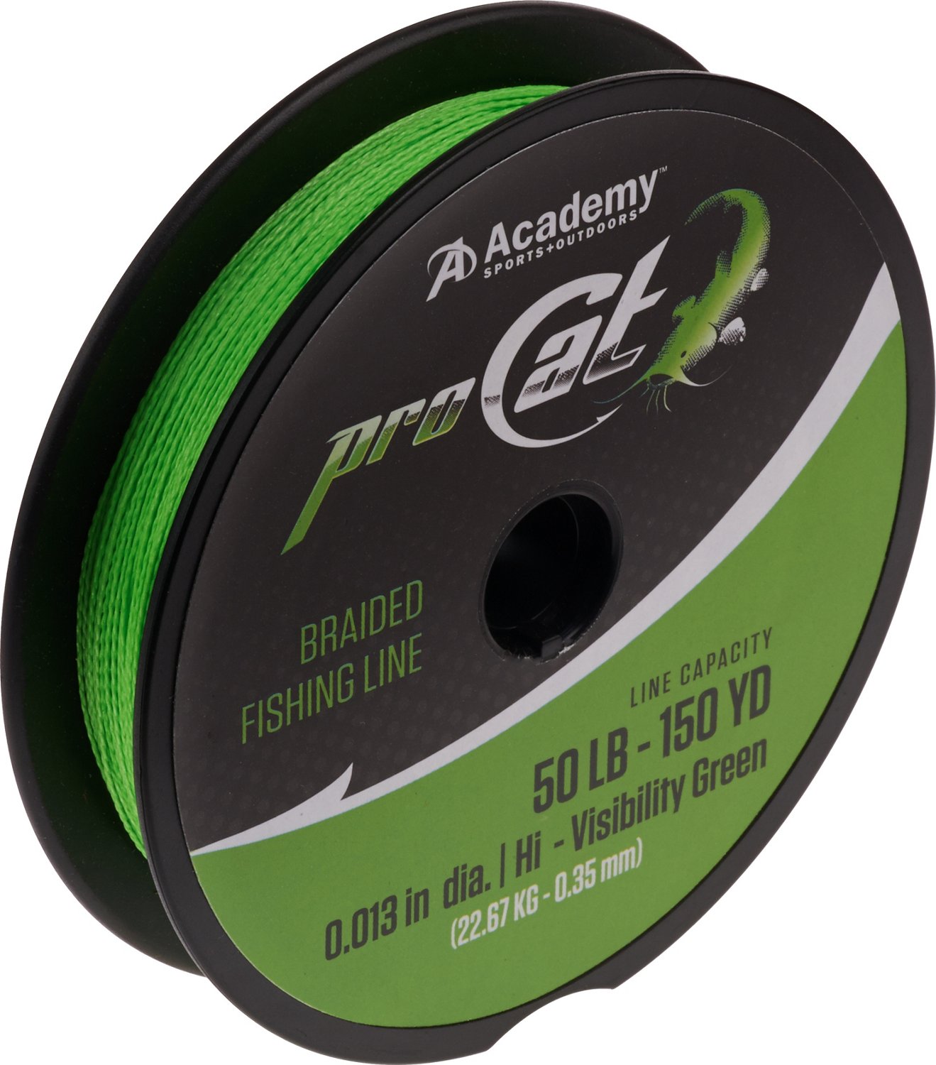 Pro Cat 150 yards Braided Fishing Line Academy