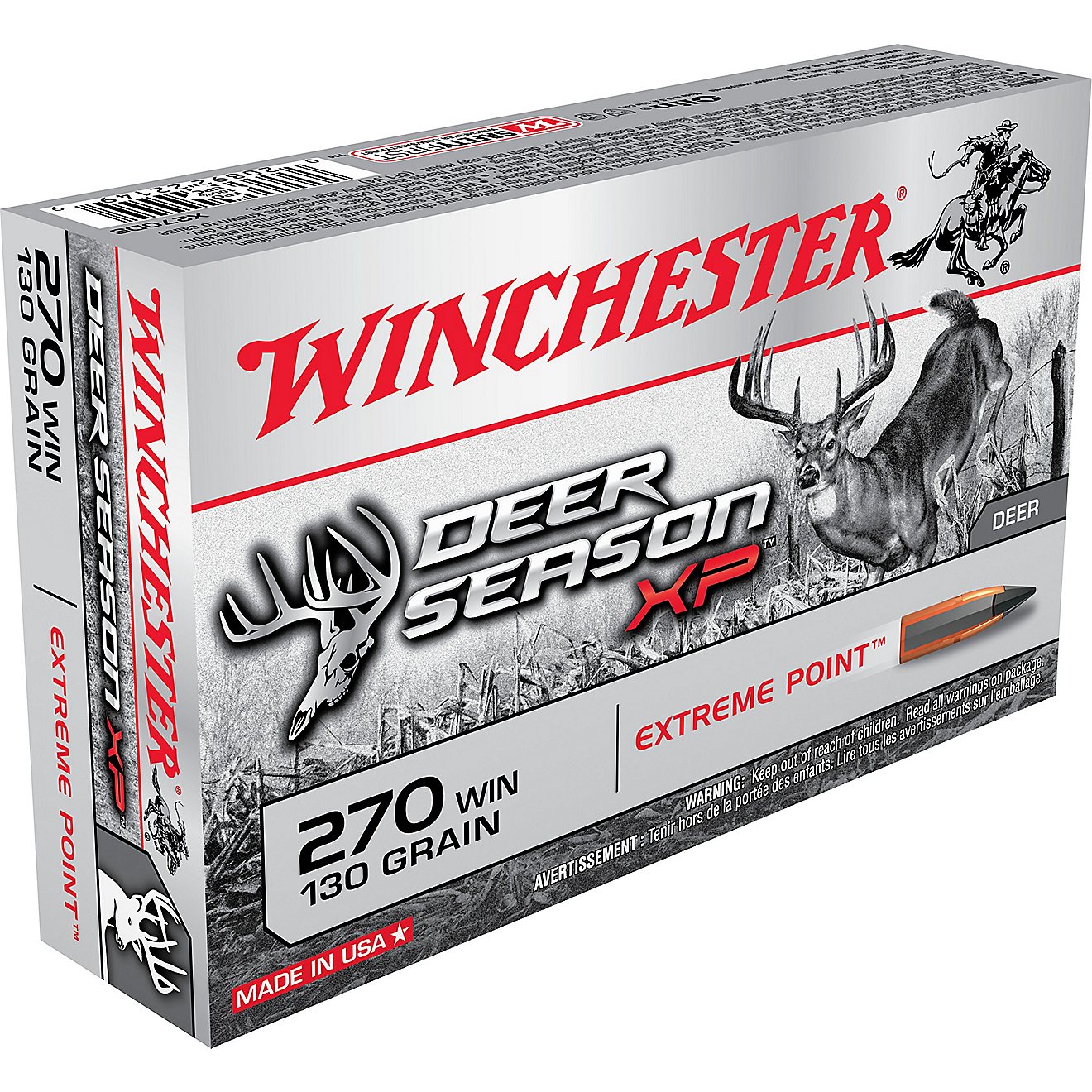Winchester Deer Season XP .270 Winchester 130-Grain Rifle Ammunition - 20 Rounds                                                 - view number 1