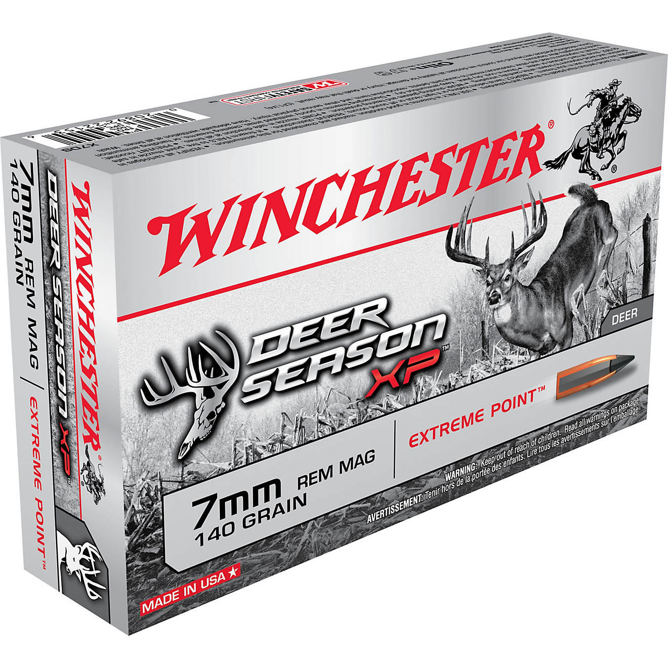 Winchester Deer Season XP 7mm Remington Mag 140-Grain Rifle Ammunition                                                           - view number 1