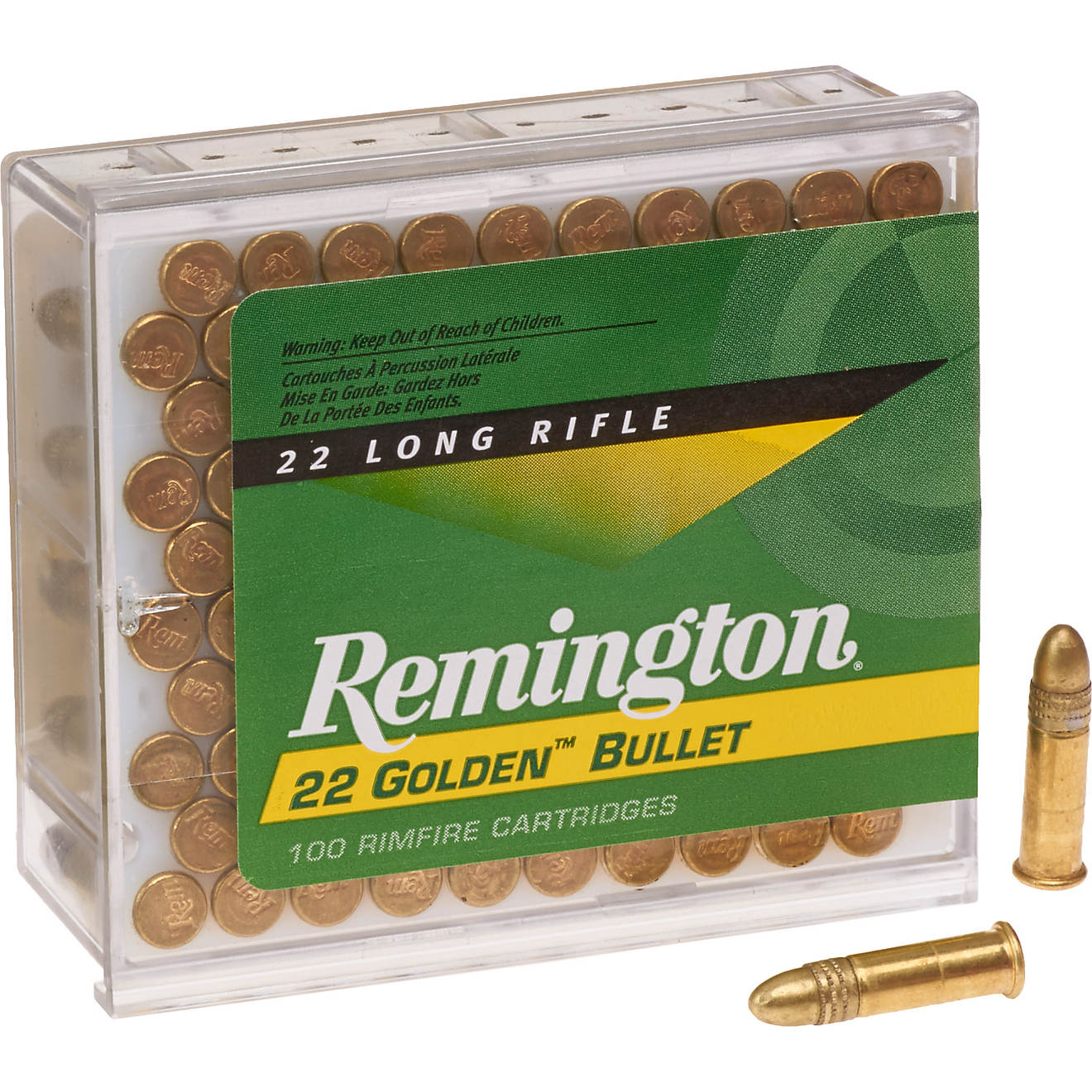Remington Golden Bullet .22 LR 40-Grain Rimfire Ammunition - 100 Rounds                                                          - view number 1