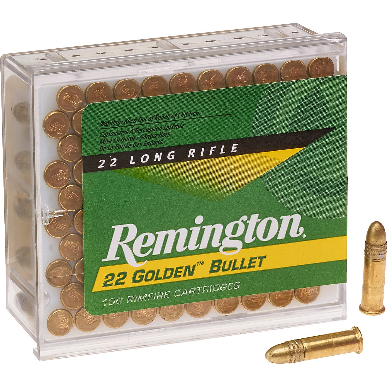 Remington Golden Bullet .22 LR 40-Grain Rimfire Ammunition - 100 Rounds                                                          - view number 1