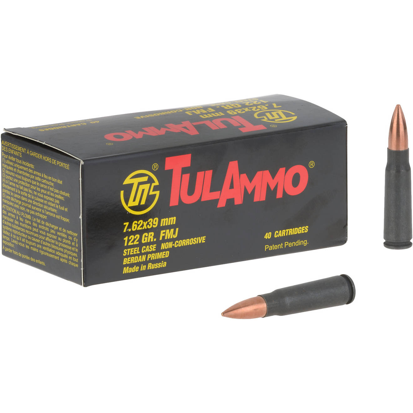 TulAmmo 7.62x39mm 122-Grain 40-round Rifle Ammunition - 40 Rounds                                                                - view number 1