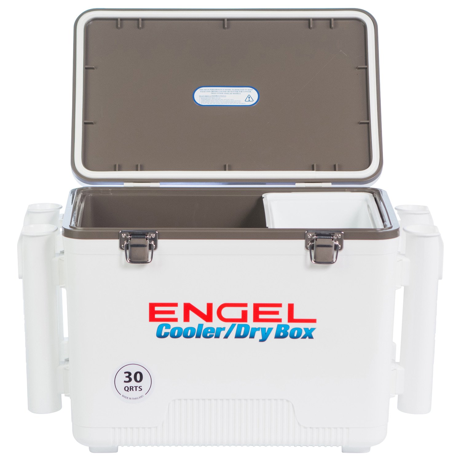Engel 30 qt Cooler/Dry Box with Rod Holders Academy