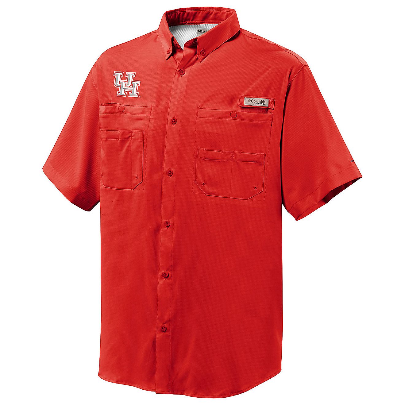 Columbia Sportswear™ Men's University of Houston Tamiami™ Short Sleeve Shirt                                                 - view number 1