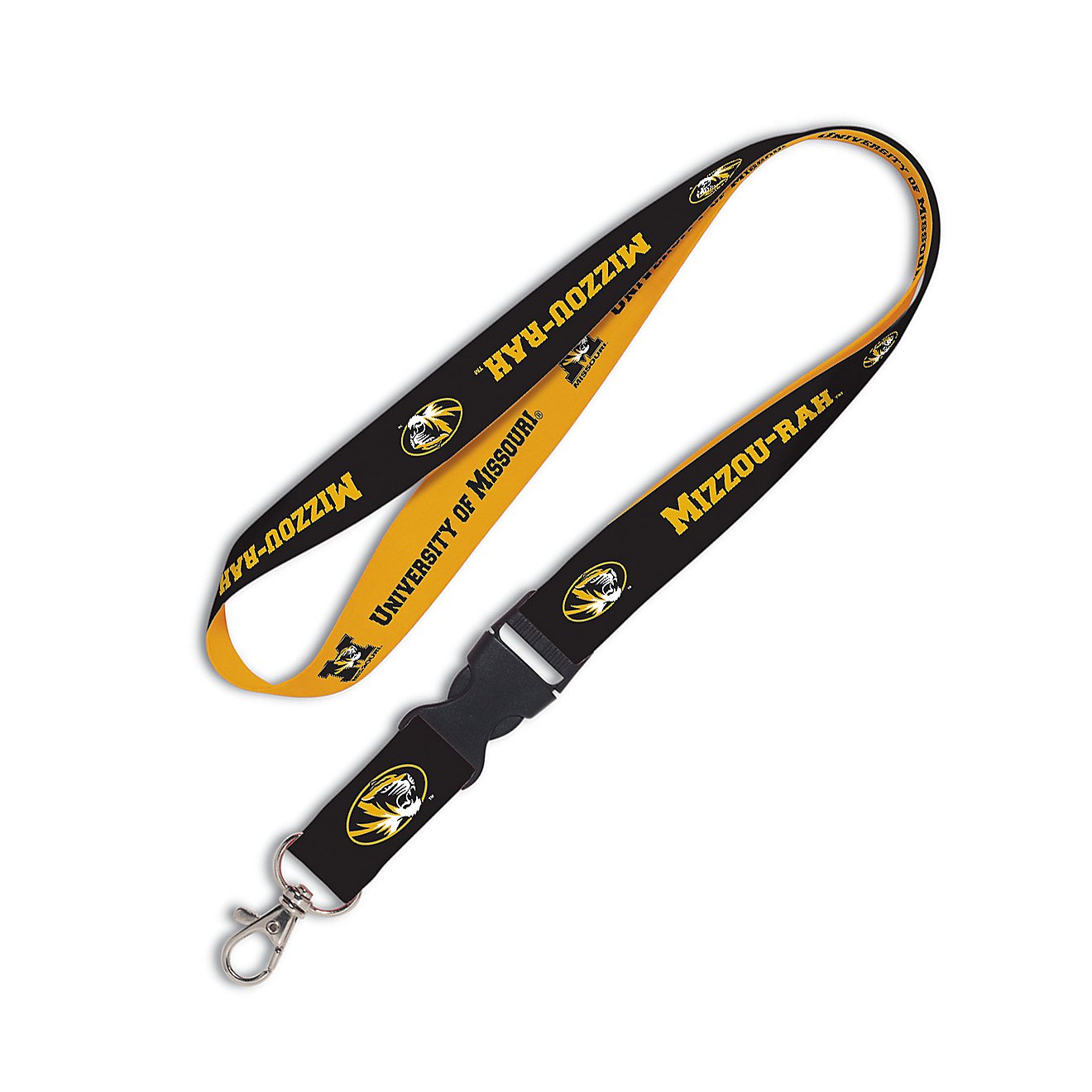 WinCraft University of Missouri 3/4" Lanyard with Detachable Buckle                                                              - view number 1