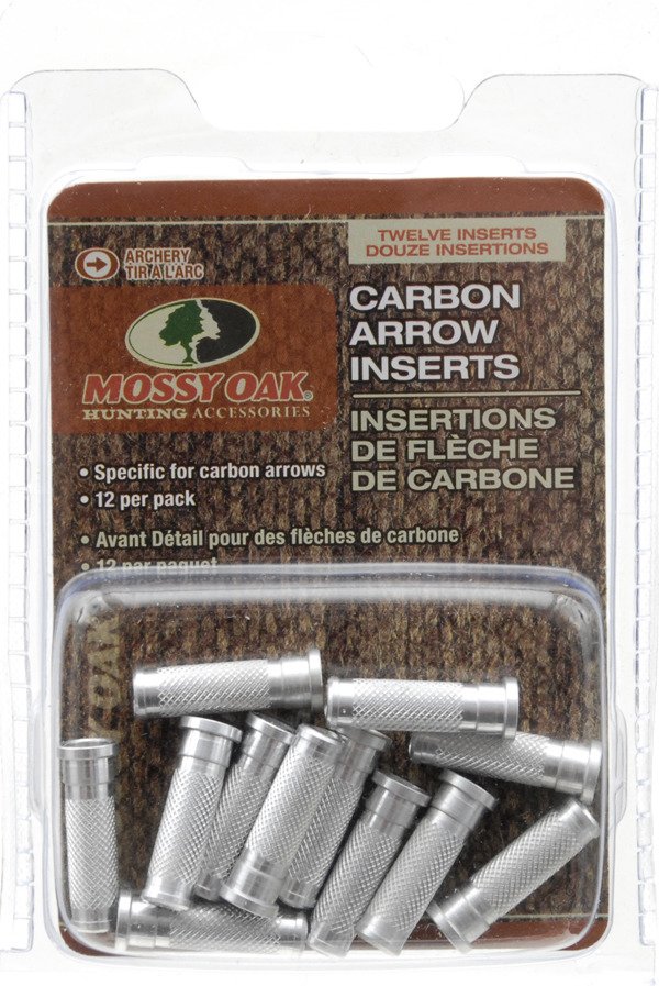 Mossy Oak Carbon Arrow Inserts 12Pack Academy