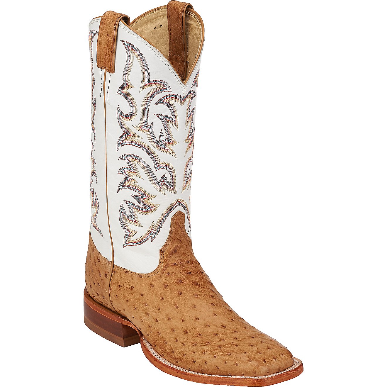 Justin Men's Full Quill Ostrich AQHA Remuda Western Boots                                                                        - view number 2