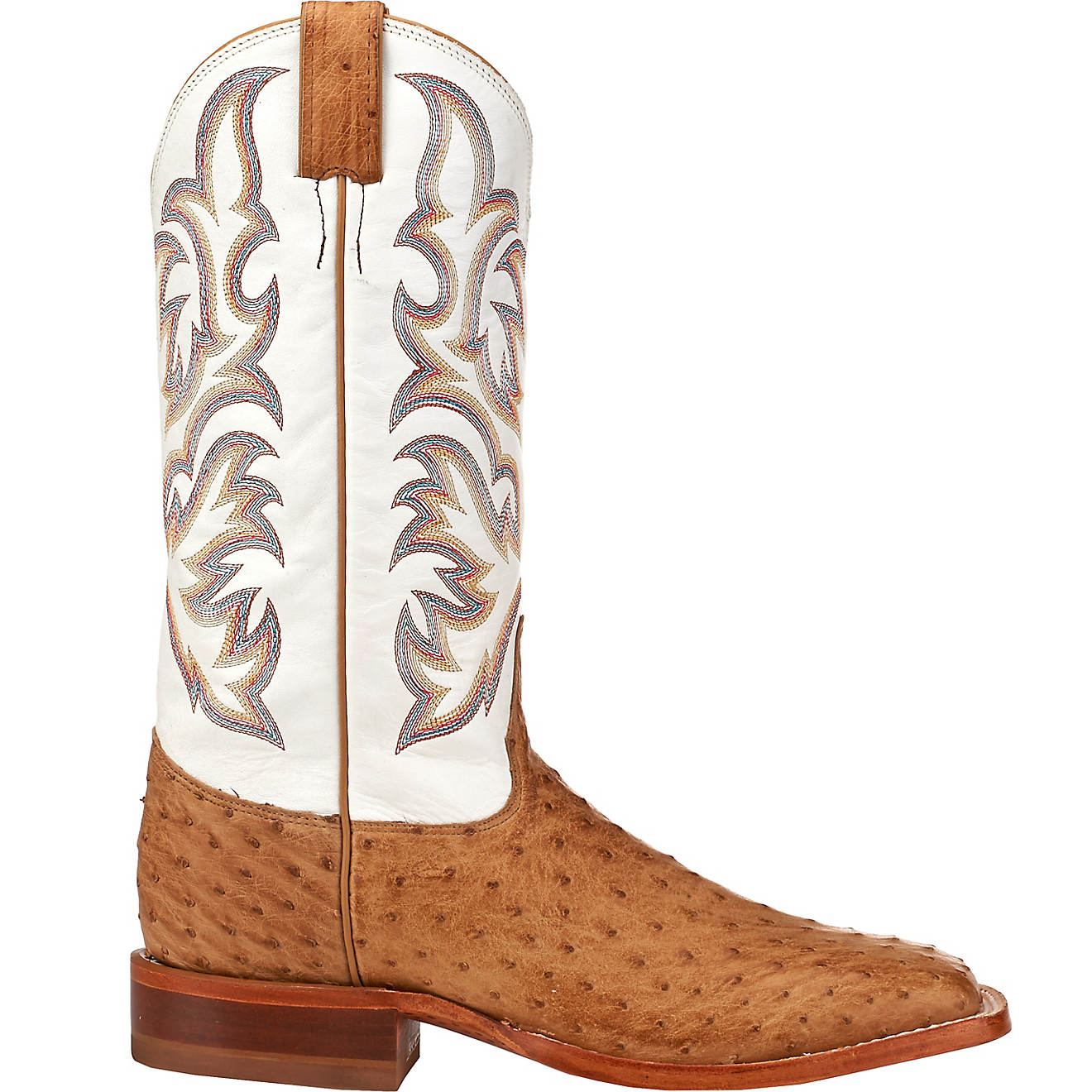 Justin Men's Full Quill Ostrich AQHA Remuda Western Boots                                                                        - view number 1