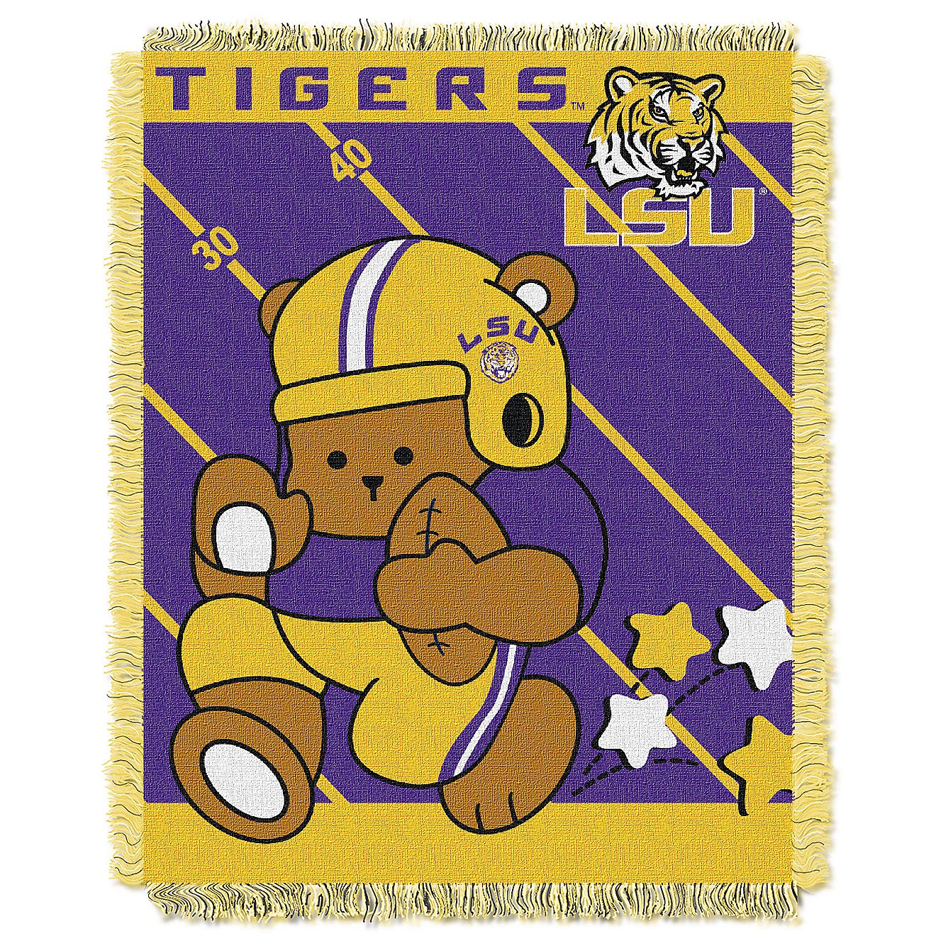 The Northwest Company Louisiana State University Fullback Woven Jacquard Throw                                                   - view number 1