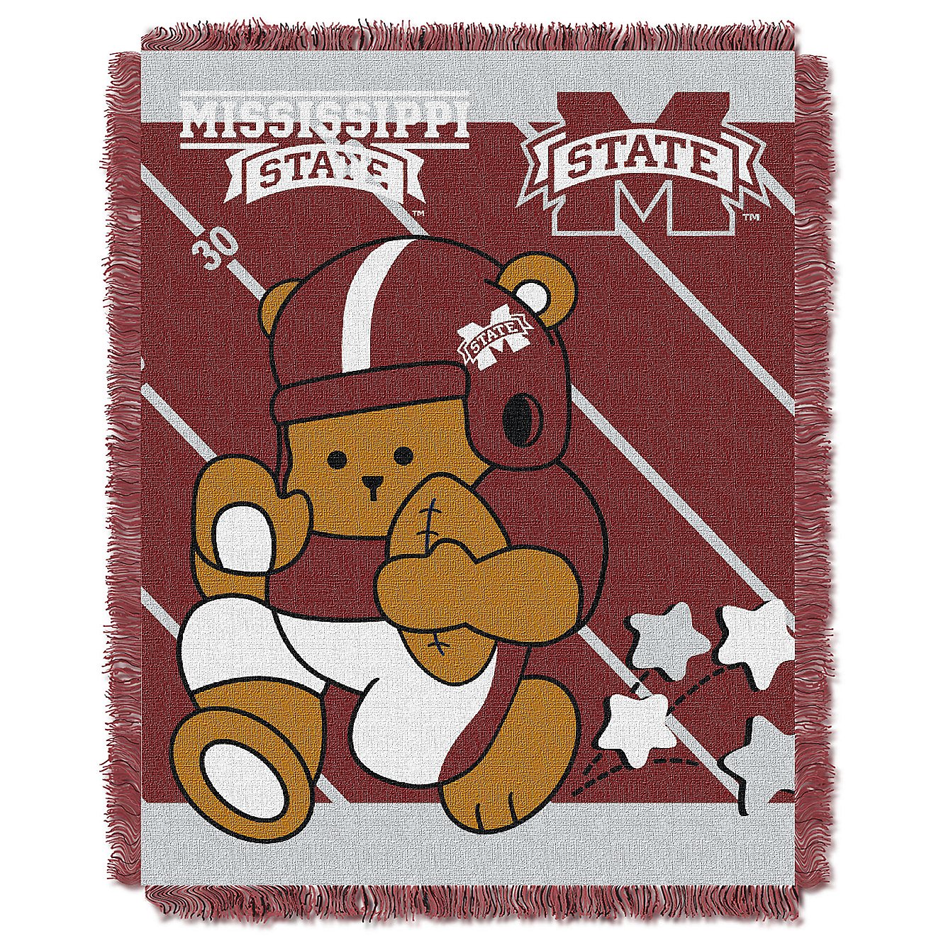 The Northwest Company Mississippi State University Fullback Woven Jacquard Throw                                                 - view number 1