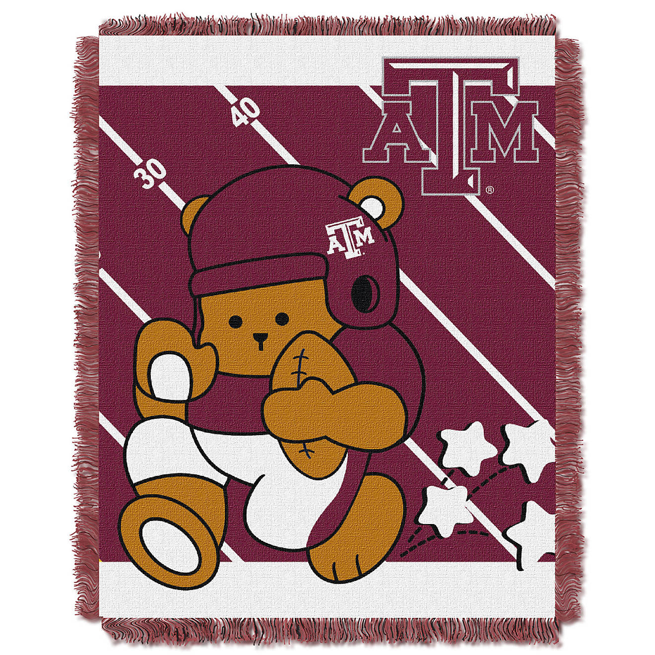 The Northwest Company Texas A&M University Fullback Woven Jacquard Throw                                                         - view number 1