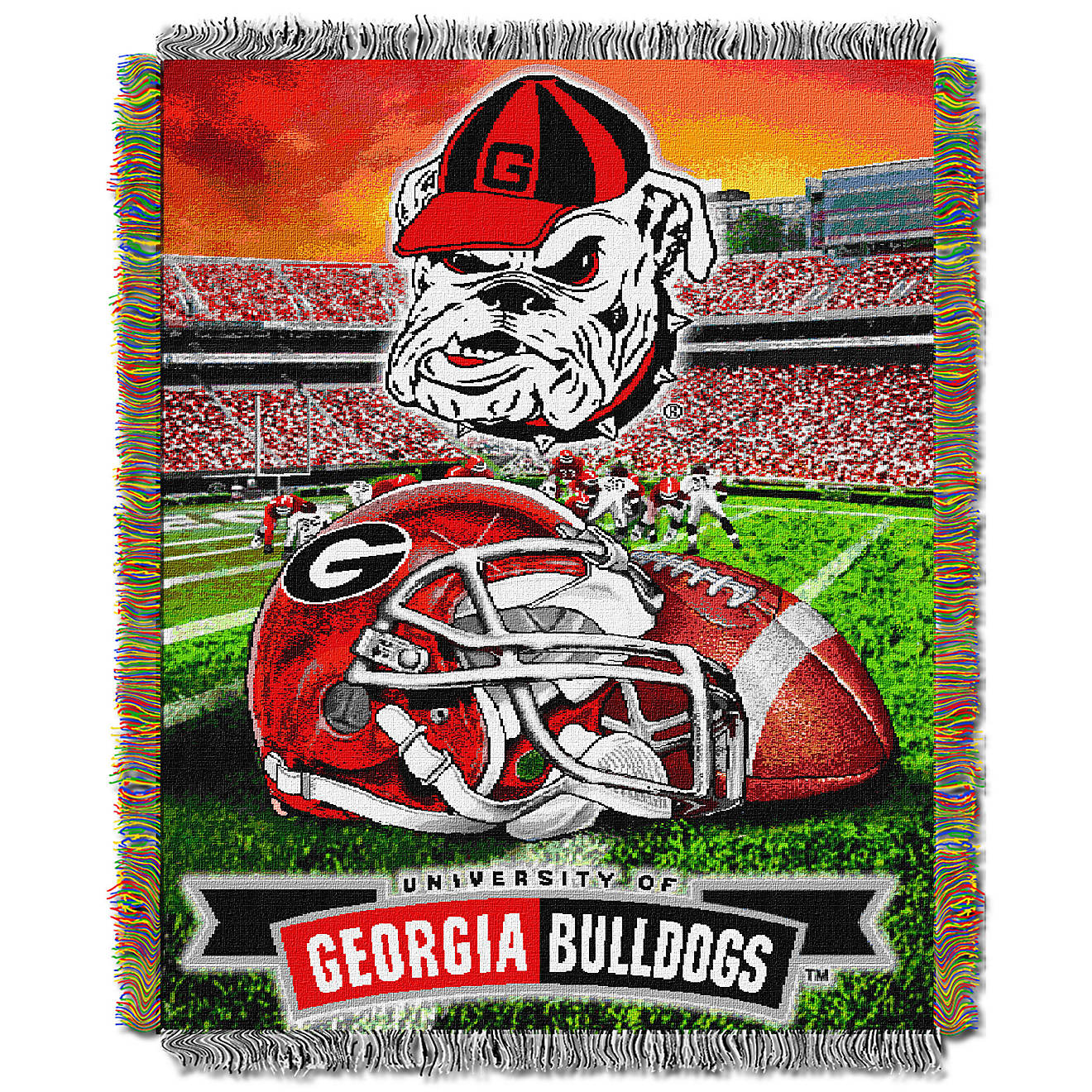 The Northwest Company University of Georgia Home Field Advantage Tapestry Throw                                                  - view number 1