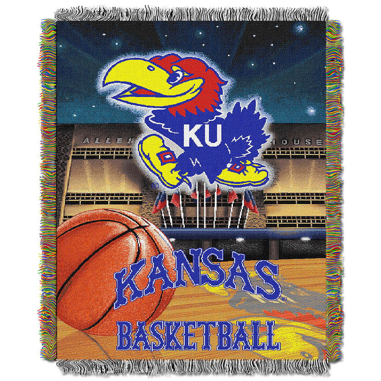 The Northwest Company University of Kansas Home Field Advantage Tapestry Throw                                                   - view number 1