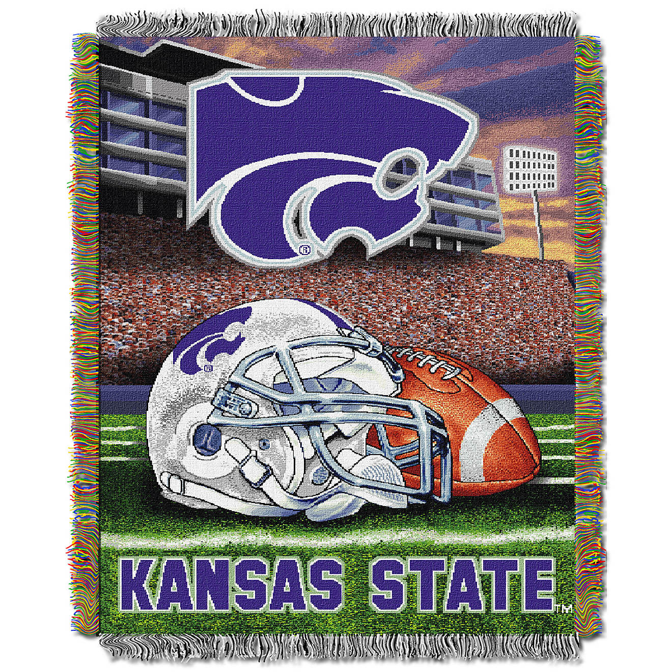 The Northwest Company Kansas State University Home Field Advantage Tapestry Throw                                                - view number 1