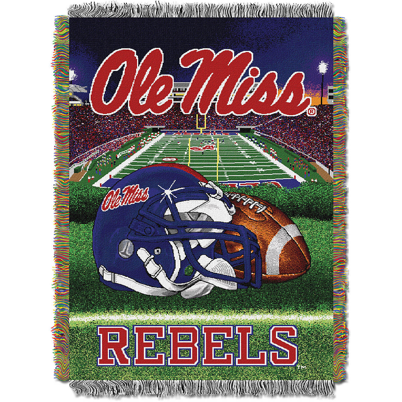 The Northwest Company University of Mississippi Home Field Advantage Tapestry Throw                                              - view number 1