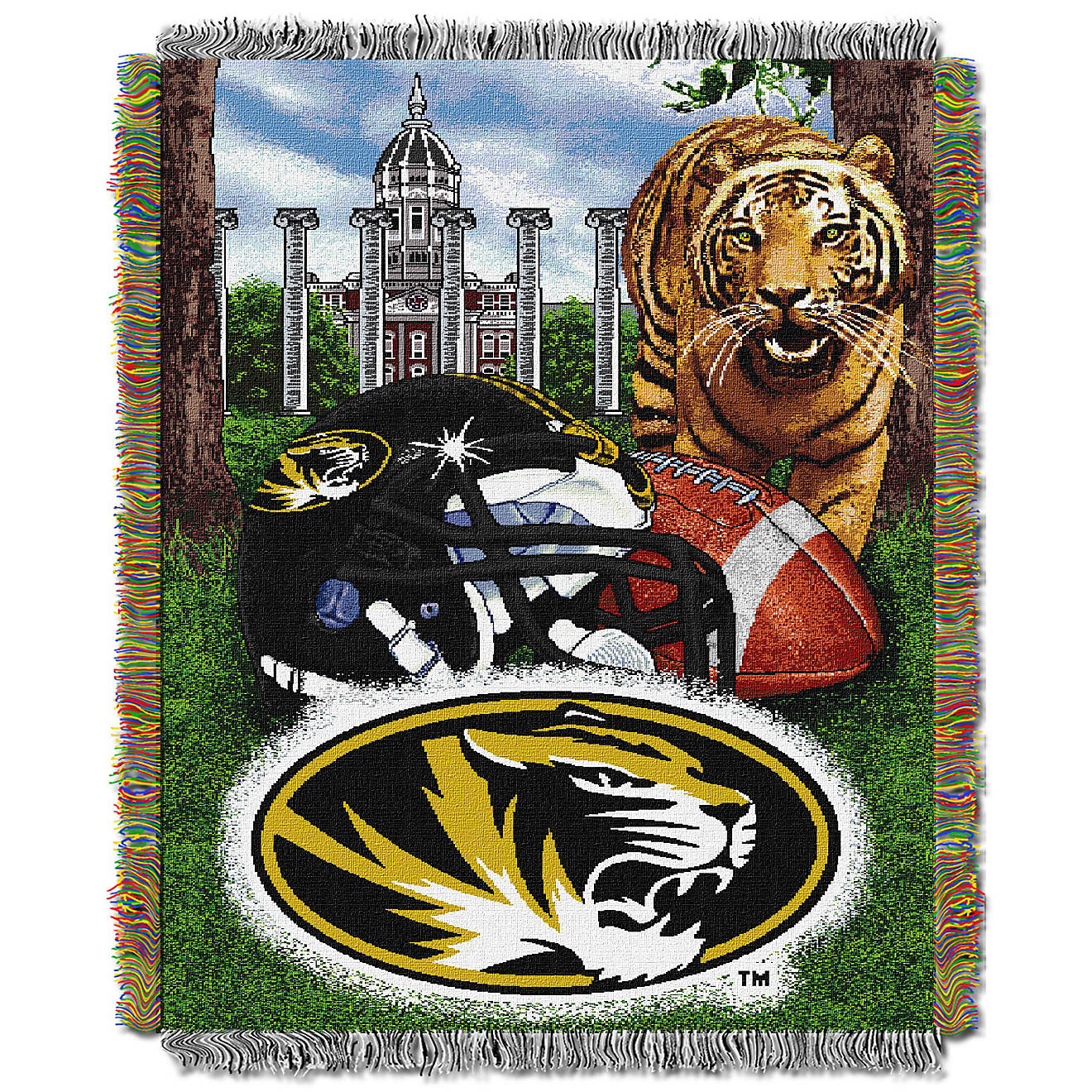 The Northwest Company University of Missouri Home Field Advantage Tapestry Throw                                                 - view number 1