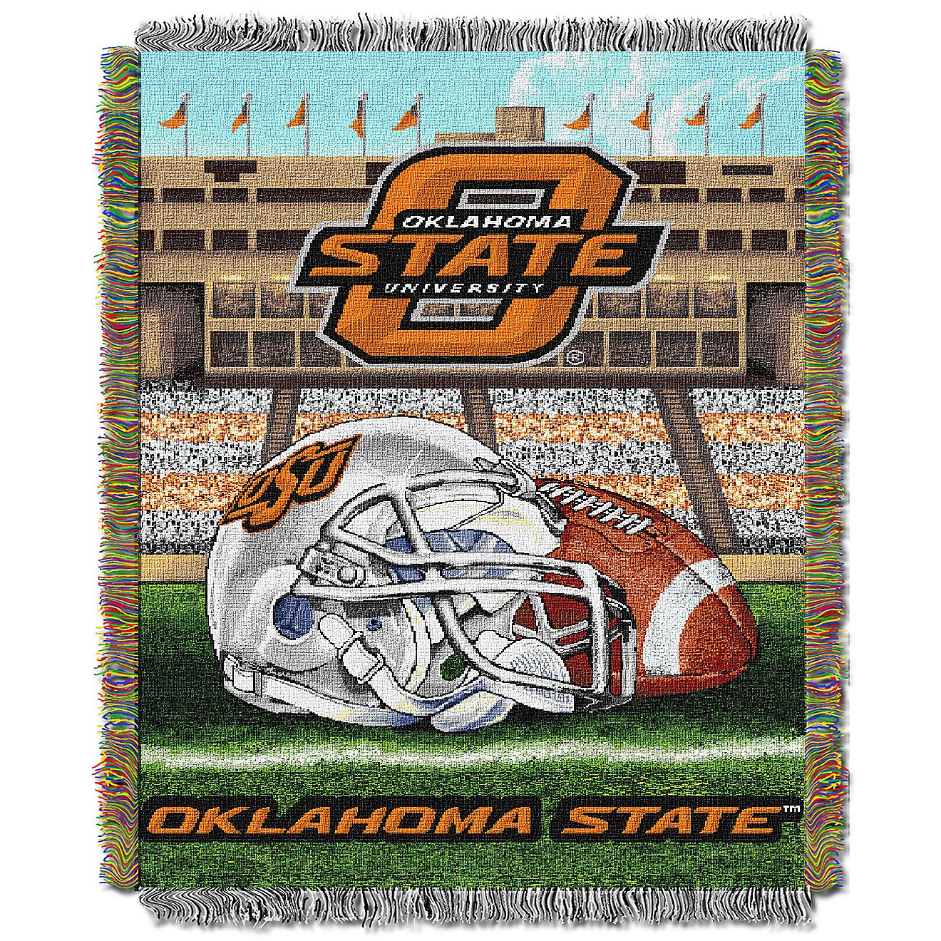 The Northwest Company Oklahoma State University Home Field Advantage Tapestry Throw                                              - view number 1