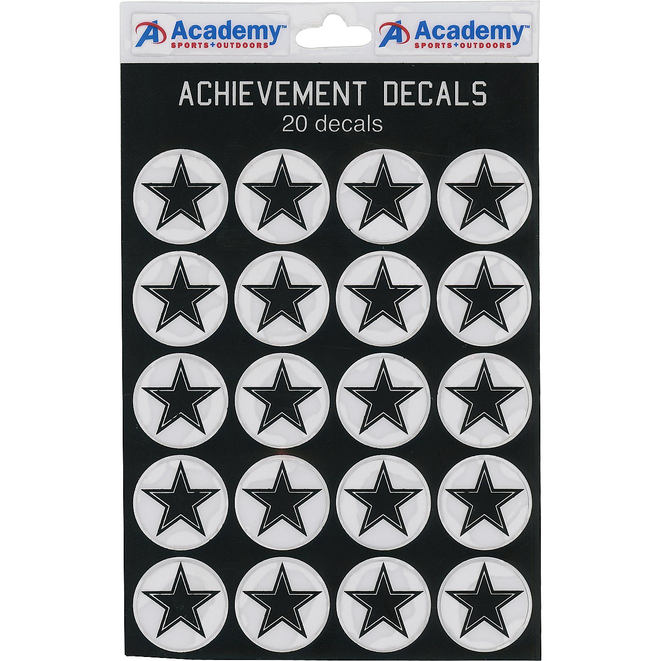 Academy Sports + Outdoors Football Star Decals 20-Pack                                                                           - view number 1
