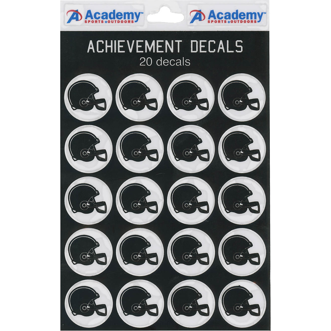 Academy Sports + Outdoors Football Helmet Decals 20-Pack                                                                         - view number 1