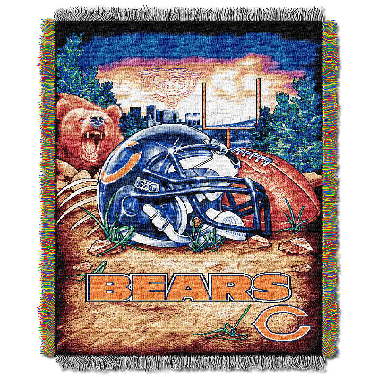 The Northwest Company Chicago Bears Home Field Advantage Tapestry Throw                                                          - view number 1