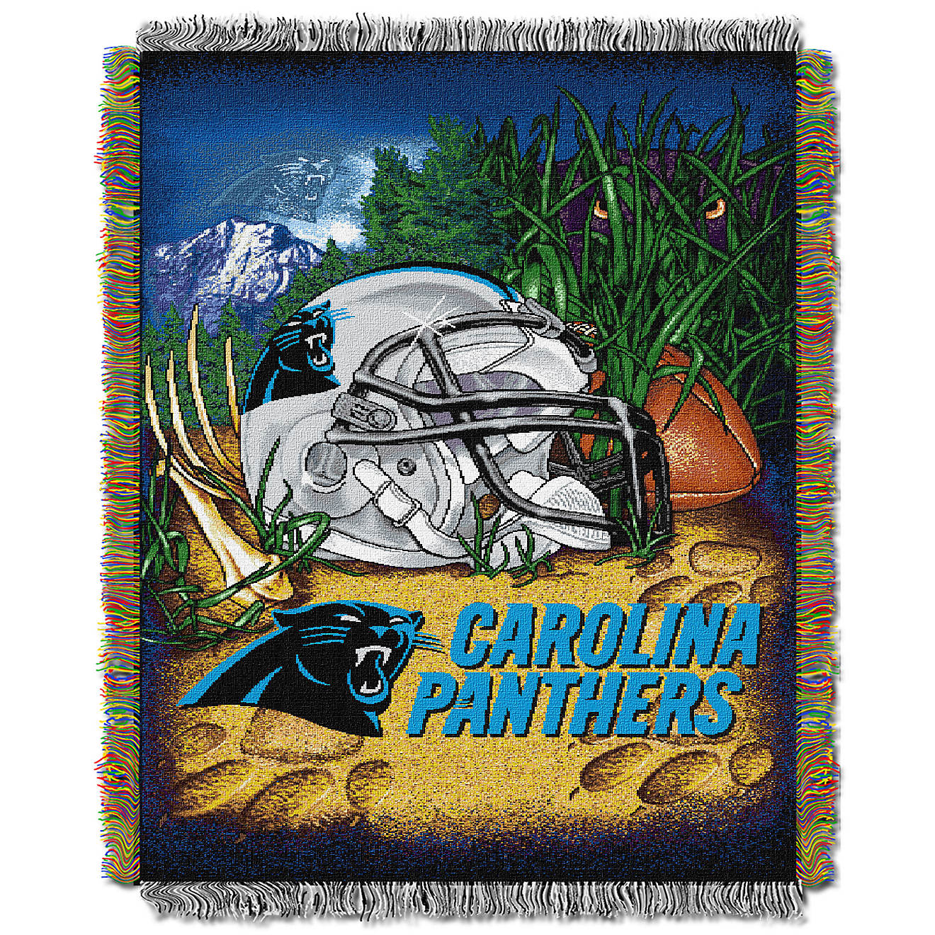The Northwest Company Carolina Panthers Home Field Advantage Tapestry Throw                                                      - view number 1