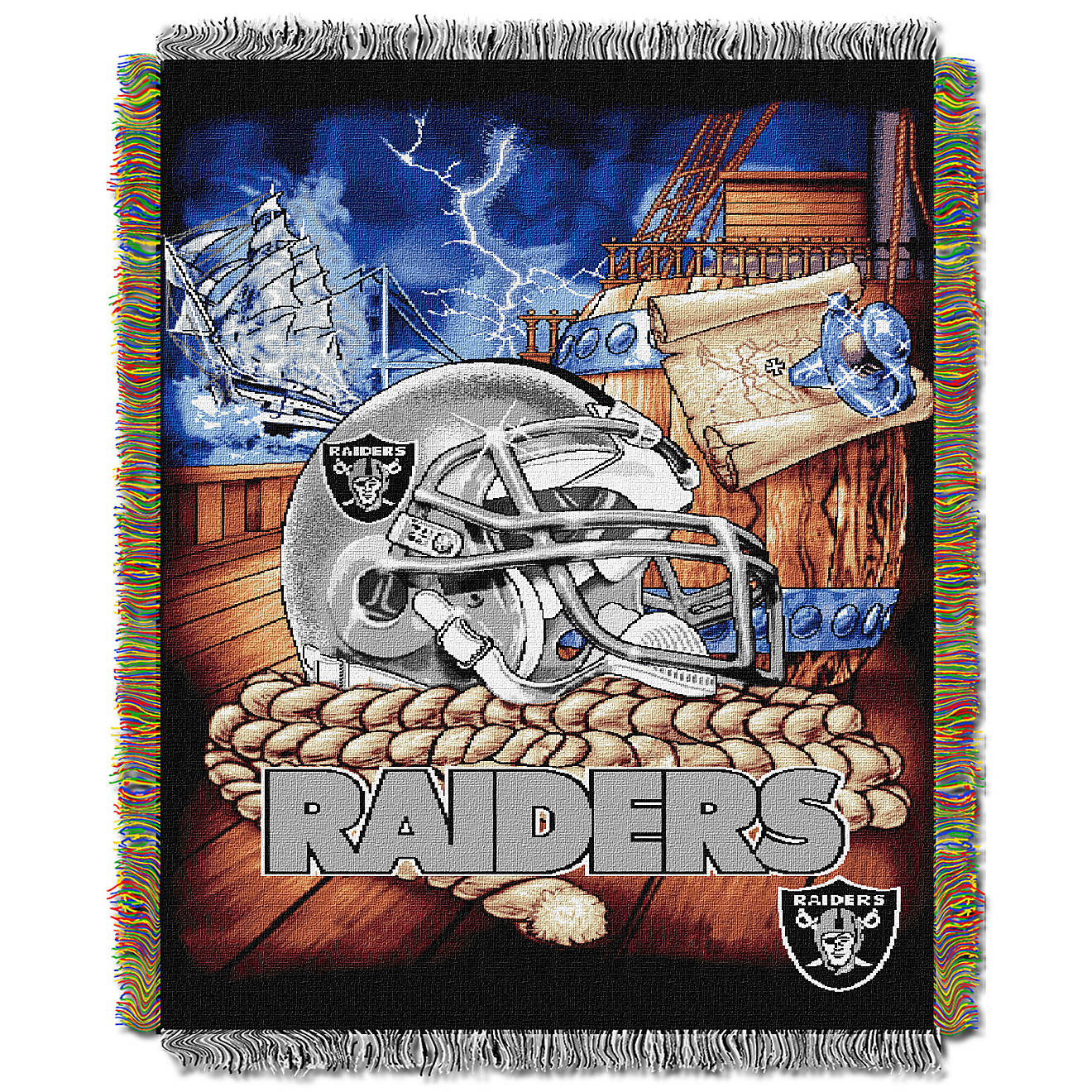 The Northwest Company Oakland Raiders Home Field Advantage Tapestry Throw                                                        - view number 1