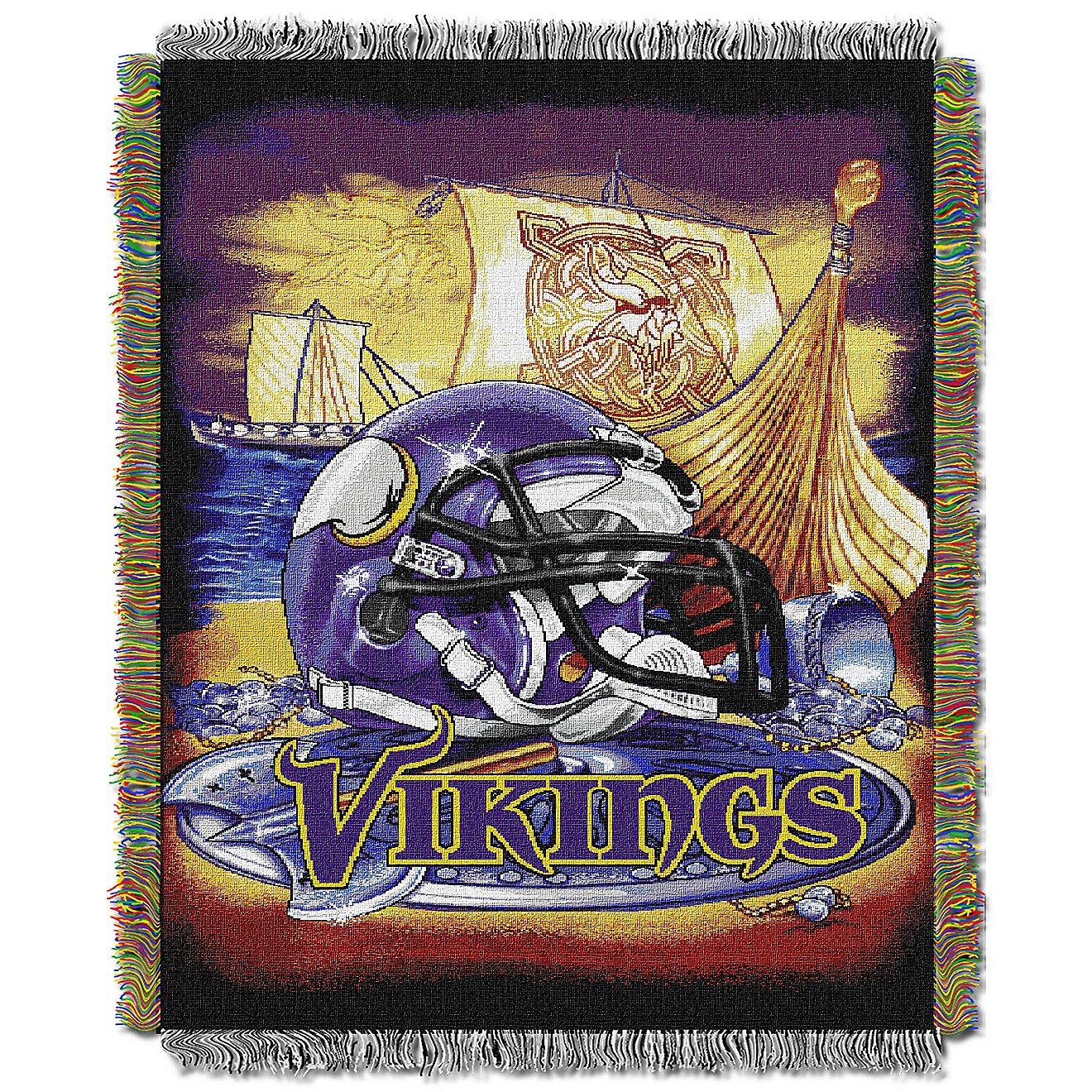 The Northwest Company Minnesota Vikings Home Field Advantage Tapestry Throw                                                      - view number 1