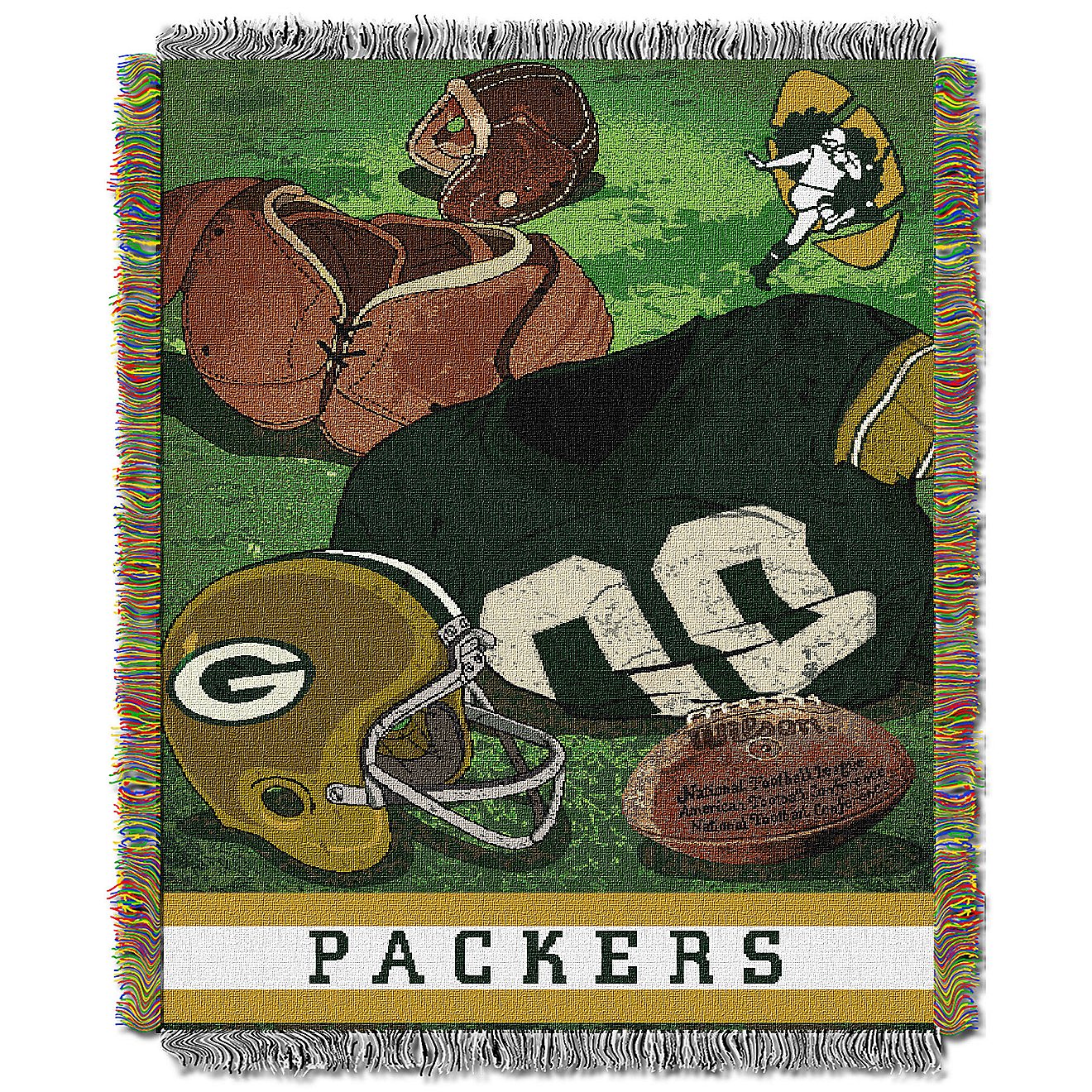 The Northwest Company Green Bay Packers Vintage Tapestry Throw                                                                   - view number 1