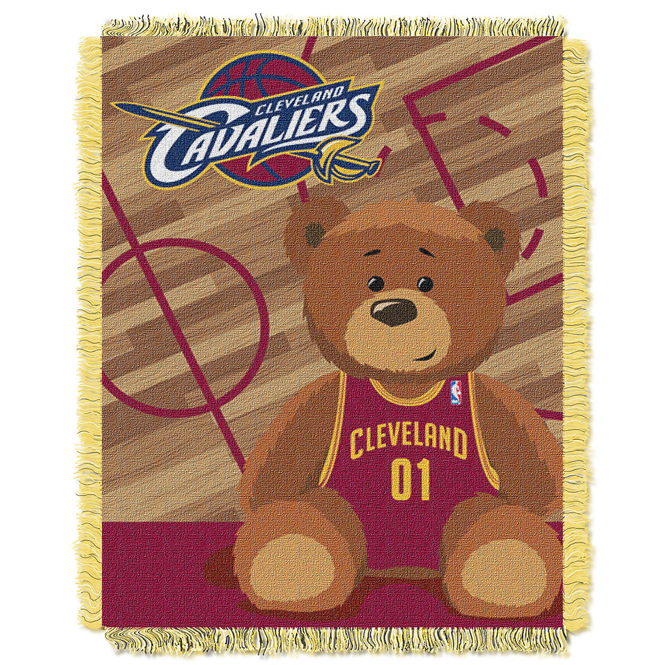 The Northwest Company Cleveland Cavaliers Half Court Woven Jacquard Throw                                                        - view number 1