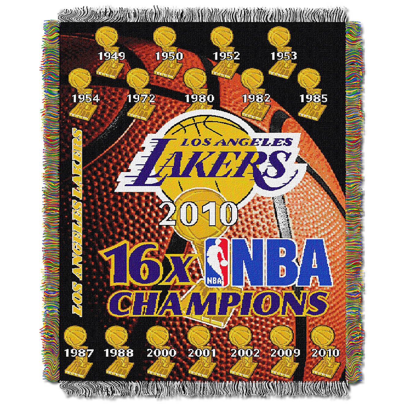 The Northwest Company Los Angeles Lakers Commemorative Tapestry Throw                                                            - view number 1