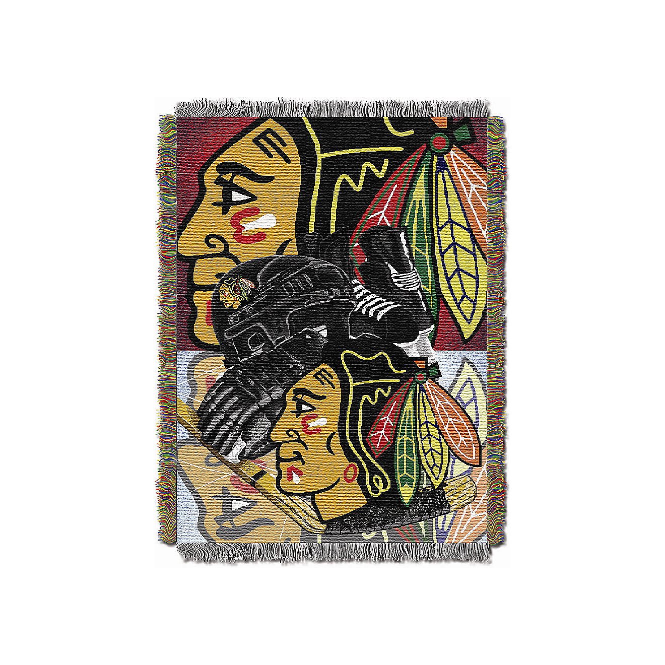 The Northwest Company Chicago Blackhawks Home Ice Advantage Tapestry Throw                                                       - view number 1