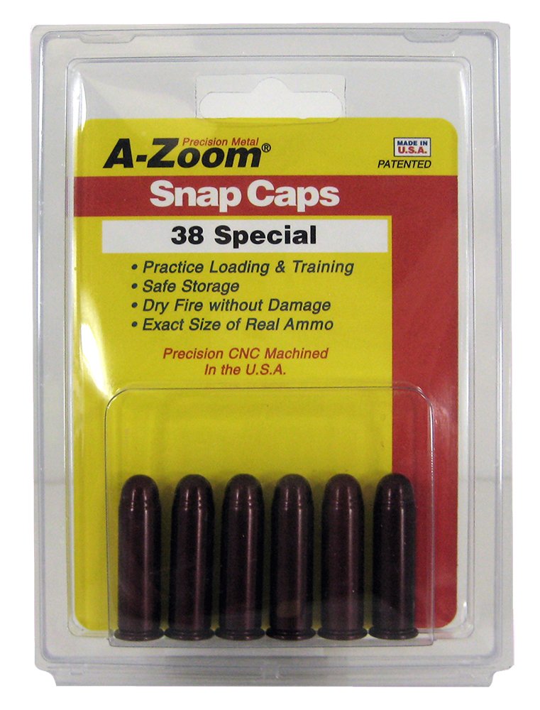 AZoom .38 Special Aluminum Snap Caps 6Pack Academy