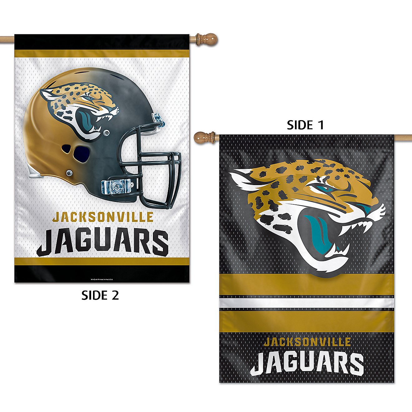 WinCraft Jacksonville Jaguars 2-Sided Vertical Flag                                                                              - view number 1