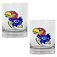 Great American Products University of Kansas 14 oz. Rocks Glasses 2-Pack                                                         - view number 1 image