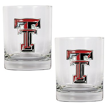 Great American Products Texas Tech University 14 oz. Rocks Glasses 2-Pack