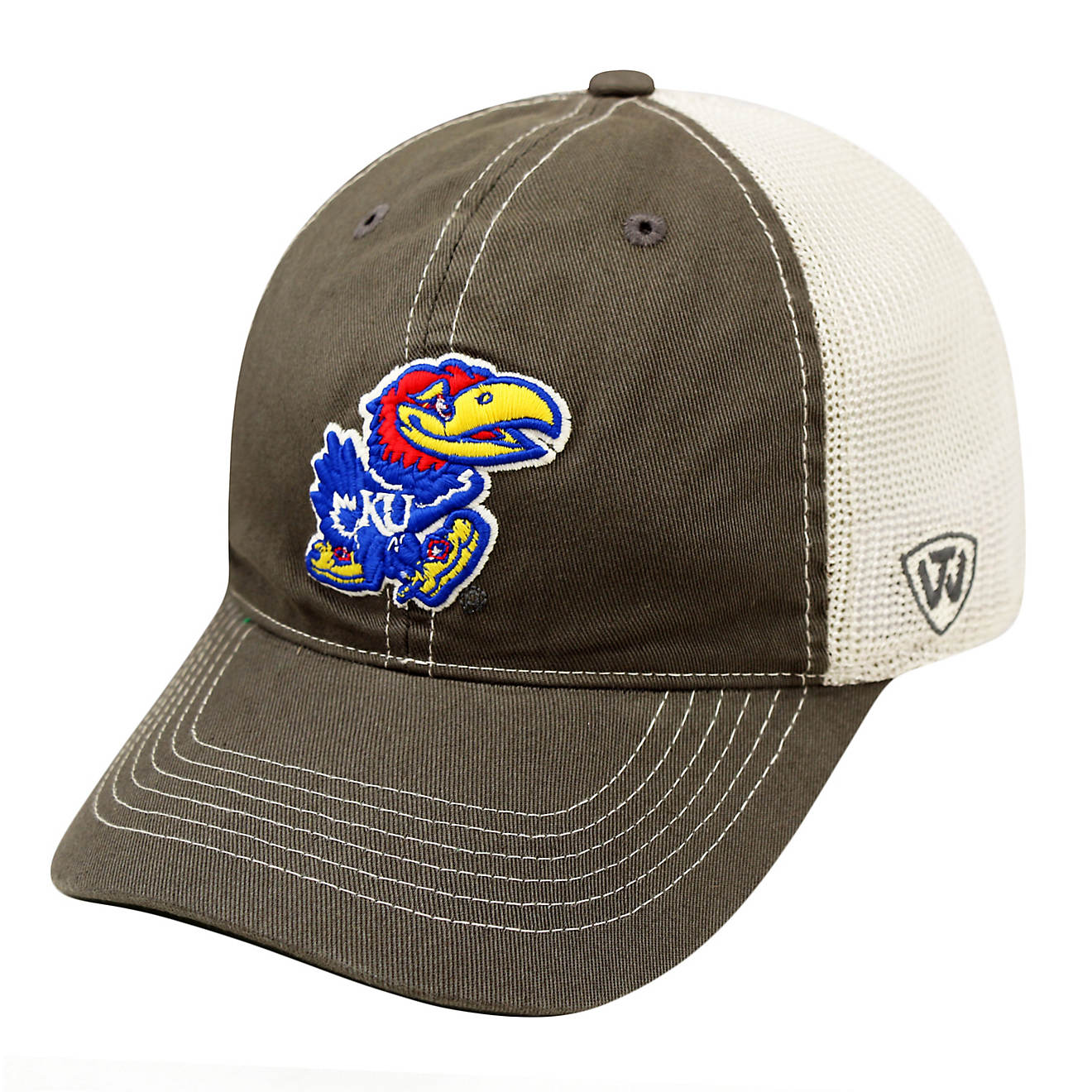 Top of the World Adults' University of Kansas Putty Cap                                                                          - view number 1
